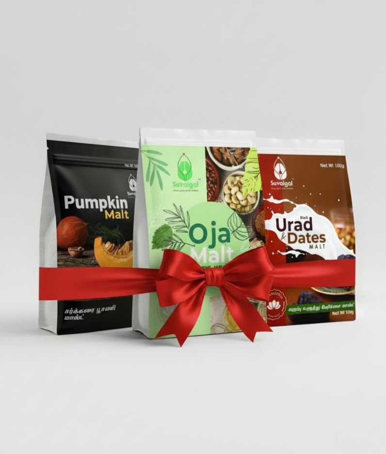 Oja Malt, Urad Dates Malt & Pumpkin Malt Combo - New Ayurvedic Product