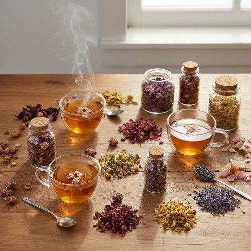 Herbal Flower Tea Collection - 20% Off Ayurvedic Blends